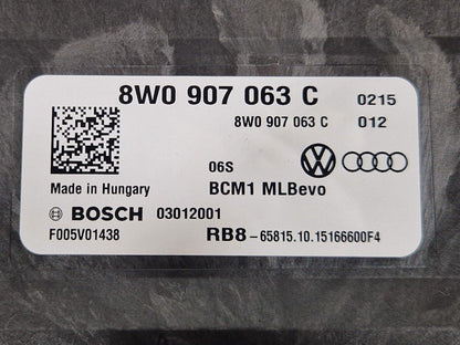 16-19 AUDI A4 B9 COMFORT CONVENIENCE CONTROL MODULE UNIT 8W0907063C