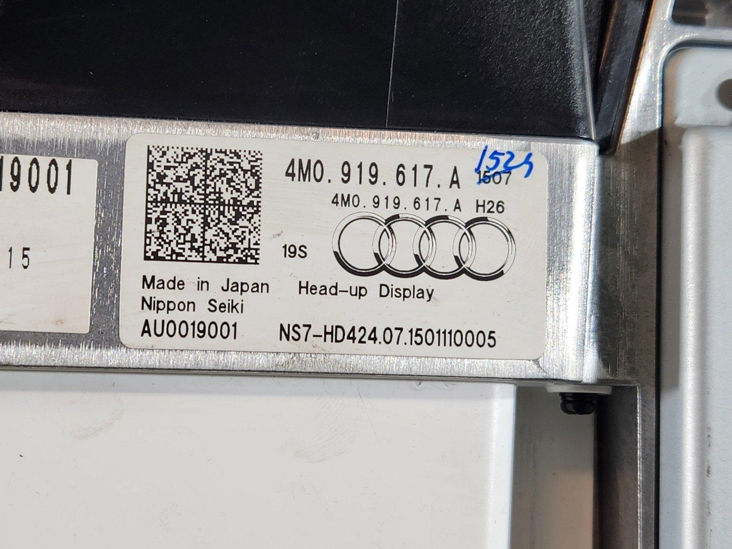 16-20 AUDI Q7 4M HUD HEAD UP DISPLAY WINDSCREEN PROJECTION 4M0919617A