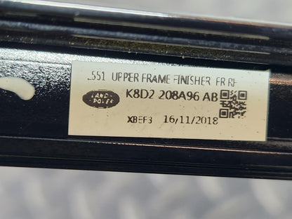 Range Rover Evoque SUV Right Upper Door Moulding Trim Damaged K8D2208A96AB