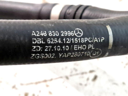 12-18 MERCEDES BENZ W176 COOLANT HOSE HEATER LINE WATER PUMP RETURN A2468302996