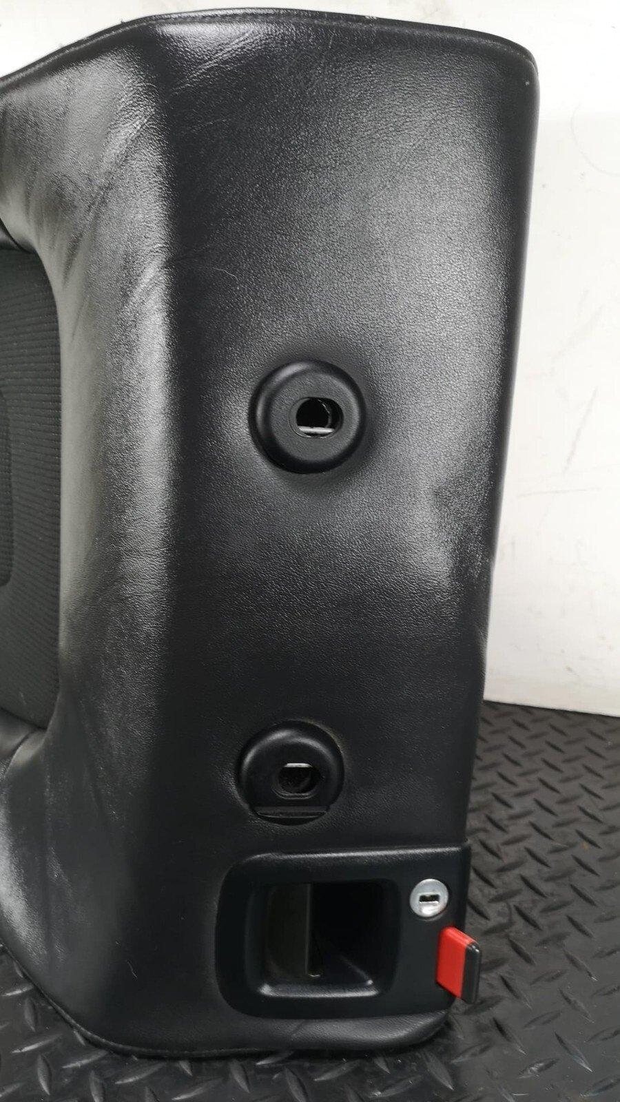08-16 AUDI A4 B8 S-LINE GENUINE REAR LEFT SEAT BACKREST IN BLACK HALF LEATHER