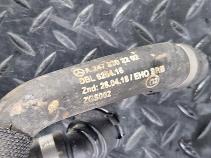 19-ON MERCEDES BENZ CLA C118 WATER COOLANT HOSE PIPE LINE A2478302202