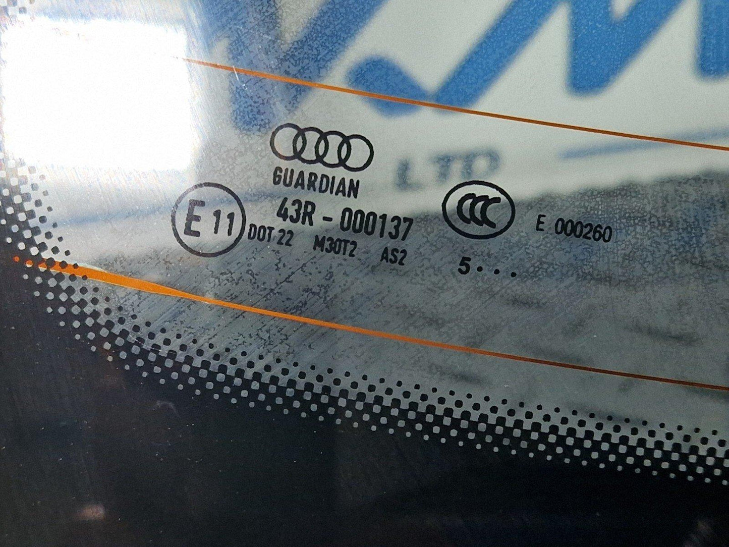 16-19 AUDI A4 B9 REAR WINDSHIELD WINDSCREEN WINDOW GLASS 8W5845501