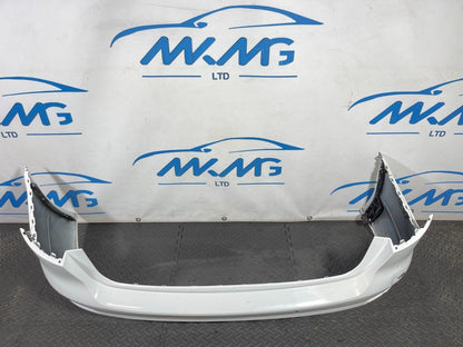 16-19 AUDI A4 B9 ULTRA SE GENUINE REAR BUMPER IN WHITE (DAMAGED)