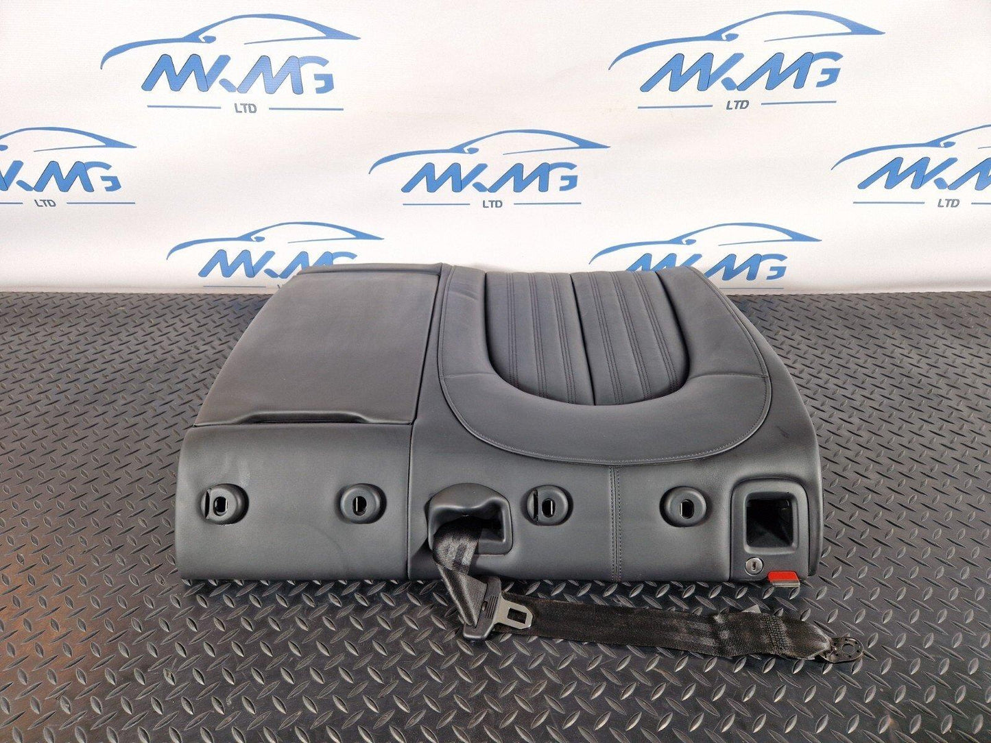 12-18 Audi A6 C7 Saloon Rear OS Right Soul Black Leather Seat Backrest 4G5885502