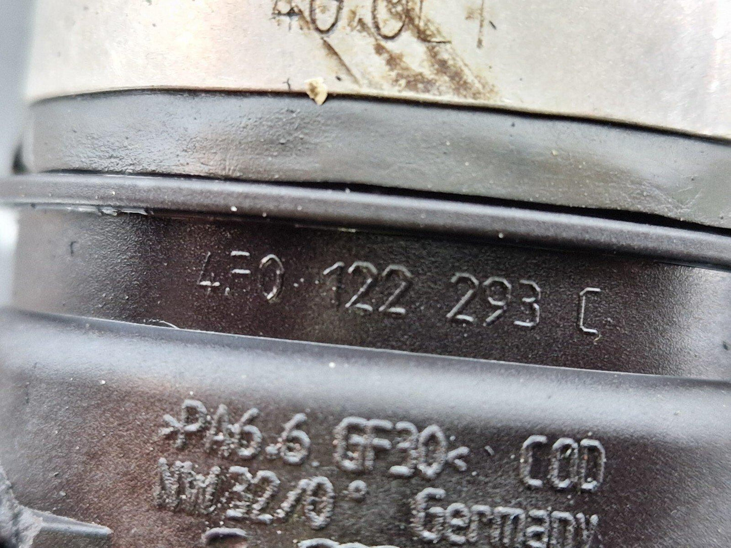 15-18 AUDI A7 4G GENUINE OEM ENGINE RADIATOR WATER COOLANT PIPE HOSE 4F0122293C