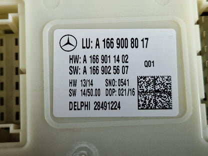 16-19 MERCEDES BENZ GLE W166 BODY CONTROL UNIT A1669008017