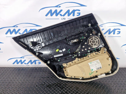 11-18 BMW 6 SERIES F06 CREAM REAR RIGHT DRIVER SIDE LEATHER DOOR CARD