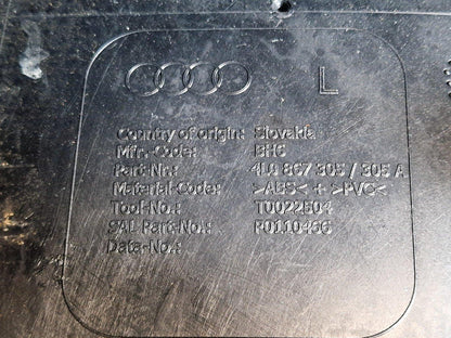 10-15 AUDI Q7 4L GENUINE OEM REAR LEFT SIDE DOOR CARD PANEL TRIM 4L0867305