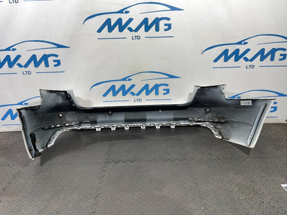 16-19 AUDI A4 B9 ULTRA SE GENUINE REAR BUMPER IN WHITE (DAMAGED)