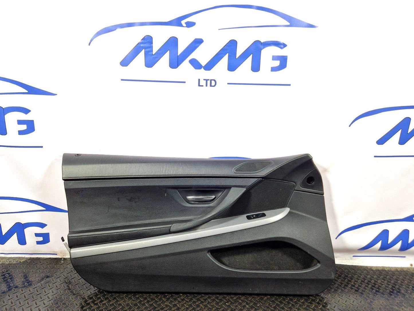 11-18 BMW 6 SERIES F13 COUPE GENUINE LEFT N/S BLACK LEATHER DOOR CARD PANEL
