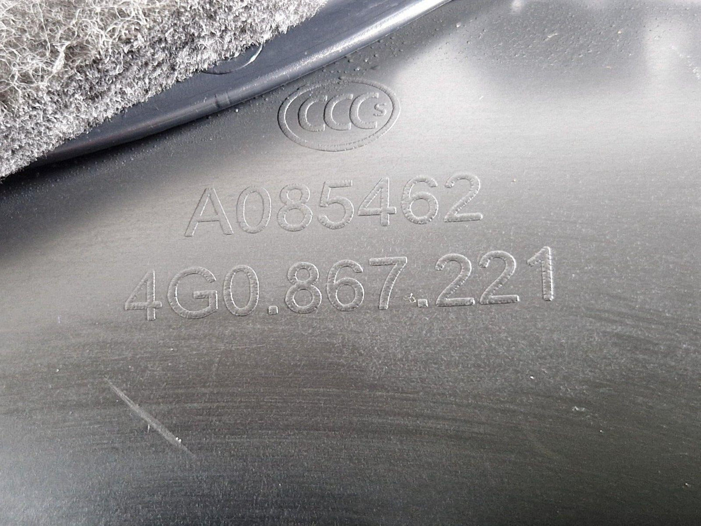 12-18 AUDI A6 C7 GENUINE PASSENGER REAR LEFT DOOR CARD 4G0867221 4G0867305