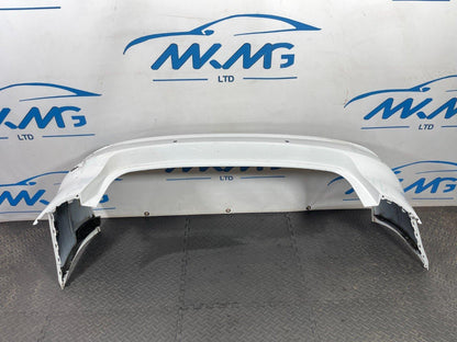 16-19 AUDI A4 B9 ULTRA SE GENUINE REAR BUMPER IN WHITE (DAMAGED)
