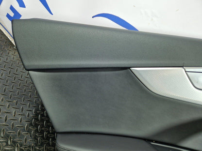 16-19 AUDI A4 B9 GENUINE REAR LEFT N/S/R LEATHER DOOR CARD PANEL