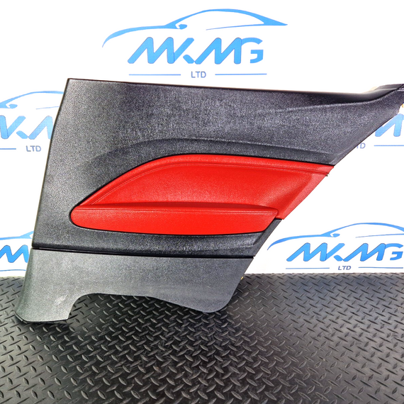 14-16 BMW 2 SERIES F22 OEM REAR RIGHT DRIVER HALF RED DOOR CARD PANEL 7311484