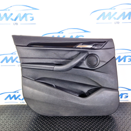 16-22 BMW X1 F48 GENUINE FRONT PASSENGER SIDE DOOR CARD PANEL IN BLACK