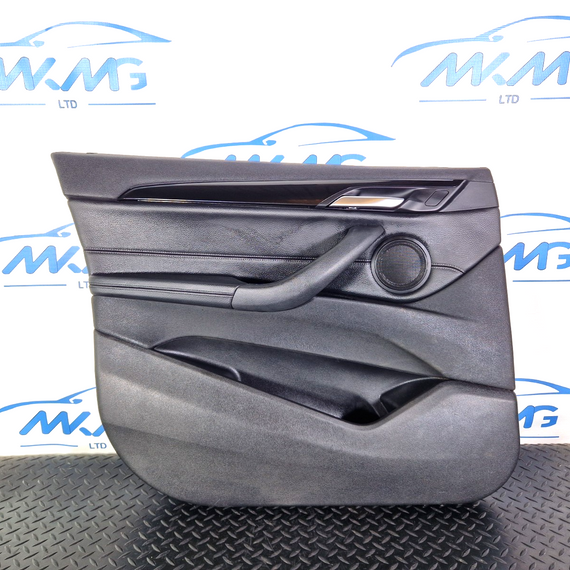 16-22 BMW X1 F48 GENUINE FRONT PASSENGER SIDE DOOR CARD PANEL IN BLACK