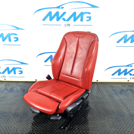 14-16 BMW 2 SERIES F22 GENUINE FRONT LEFT PASSENGER RED SEAT 7243564 9216468