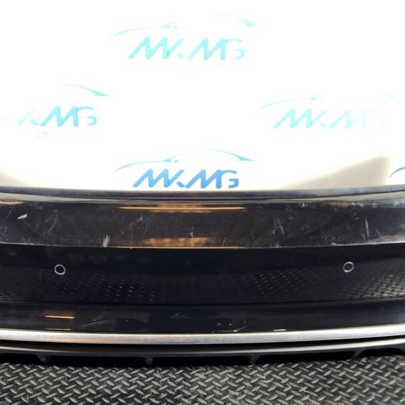 17-24 AUDI S5 F5 GENUINE REAR COMPLETE BUMPER IN BLACK LY9T 8W6807511C