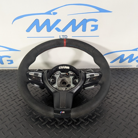 14-16 BMW 2 SERIES F22 GENUINE M PERFORMANCE ALCANTARA STEERING WHEEL 7850406