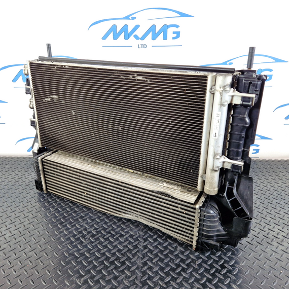 16-22 BMW X1 F48 GENUINE COOLANT RADIATOR & FAN 7617598 7617608 22828110 9271207