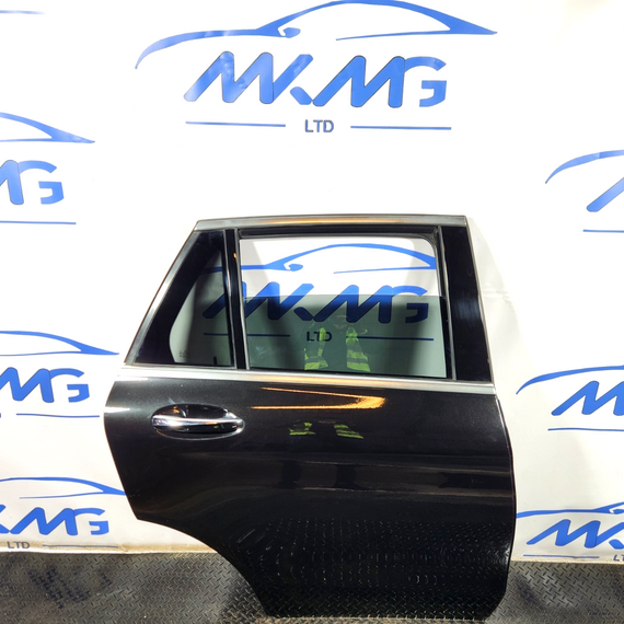 16-22 MERCEDES BENZ X253 REAR RIGHT O/S/R COMPLETE DOOR IN OBSIDIAN BLACK 197
