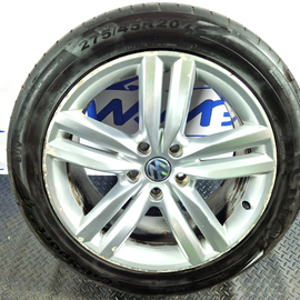 10-18 VW TOUAREG 7P OEM 20" ALLOY WHEEL WITH TYRE 8MM 275/45/20 7P6601025E