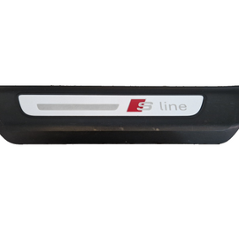 16-20 AUDI Q7 4M REAR LEFT DOOR SILL SCUFF PLATE TRIM PANEL INSERT 4M0853375