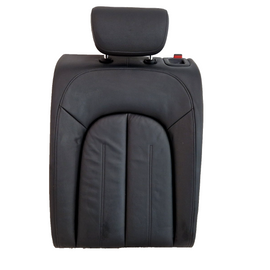 12-18 AUDI A6 C7 REAR LEFT N/S/R BLACK LEATHER BACKREST SEAT