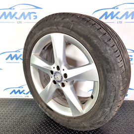 11-19 MERCEDES BENZ ML W166 GENUINE ALLOY WHEEL & TYRE 255/50R19 A1664010202