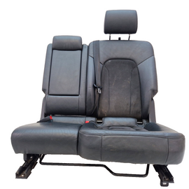 10-15 Audi Q7 4L Black Half Leather Alcantara Center  Left Rear Seat 4L0883405C