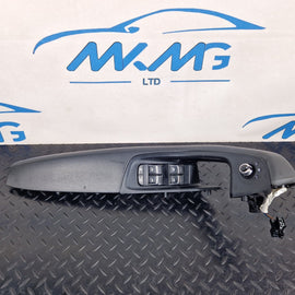 12-18 AUDI A6 C7 FRONT RIGHT DRIVER SIDE DOOR WINDOW SWITCH & LEATHER ARMREST