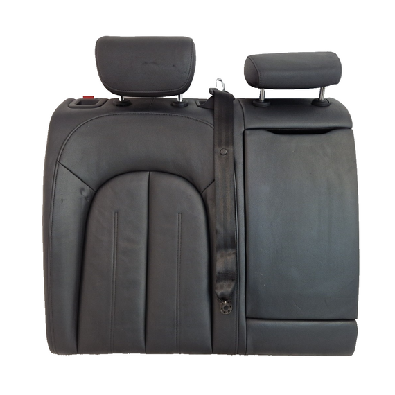 12-18 AUDI A6 C7 Rear OS Right Soul Black Leather Seat Backrest