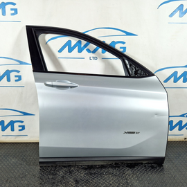 16-22 BMW X1 F48 GENUINE FRONT RIGHT DRIVER O/S COMPLETE DOOR SILVER A83(DENTED)