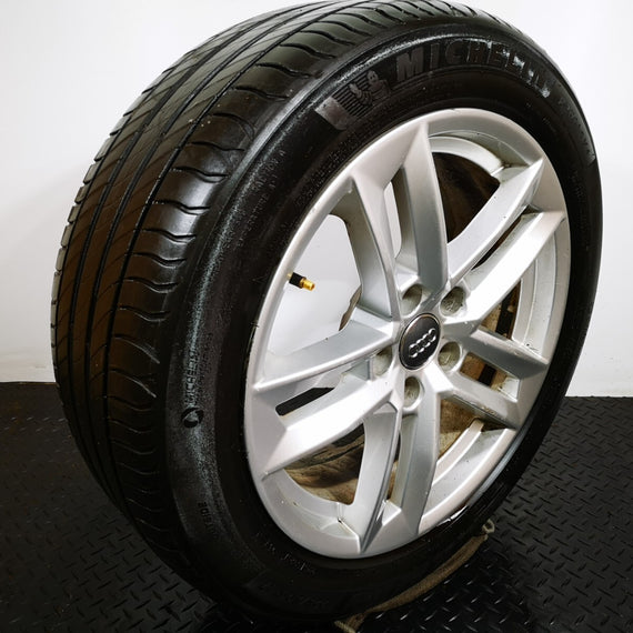 16-19 AUDI A4 B9 S-LINE GENUINE ALLOY WHEEL & TYRE 225/50 R17 8W0601025E