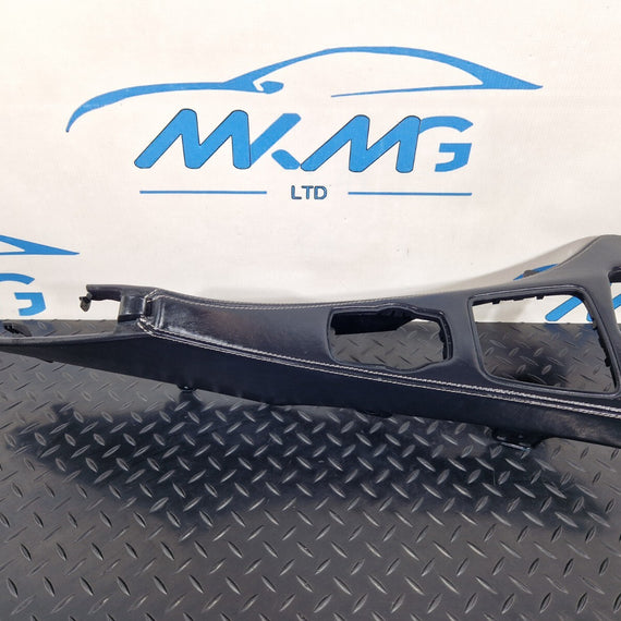 11-18 BMW 6 SERIES F06 GENUINE CENTRE CONSOLE LEATHER TRIM IN BLACK 9197340