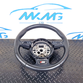 10-18 AUDI A7 4G S-LINE MULTIFUNCTION STEERING WHEEL & PADDLE SHIFT 616428550D