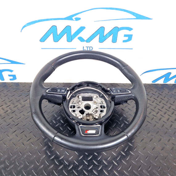 10-18 AUDI A7 4G S-LINE MULTIFUNCTION STEERING WHEEL & PADDLE SHIFT 616428550D