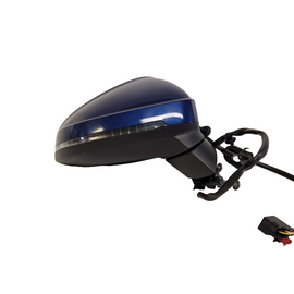 16-19 AUDI A4 B9 GENUINE FRONT RIGHT DRIVER O/S WING MIRROR IN BLUE LX5Q