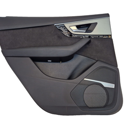 16-20 AUDI Q7 4M REAR LEFT INTERIOR DOOR CARD PANEL ALCANTARA TRIM 4M0867305