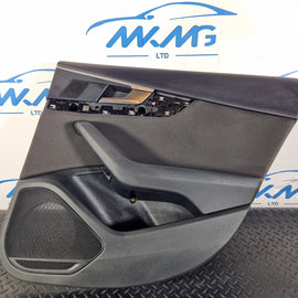 16-19 AUDI A4 B9 REAR DRIVER RIGHT DOOR CARD PANEL 8W0867488 8W0868066