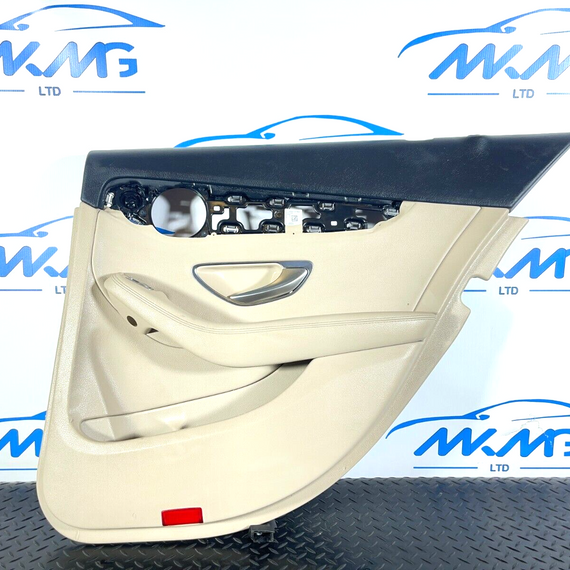 14-21 MERCEDES BENZ C350e W205 GENUINE SALOON REAR DRIVER SIDE DOOR CARD PANEL