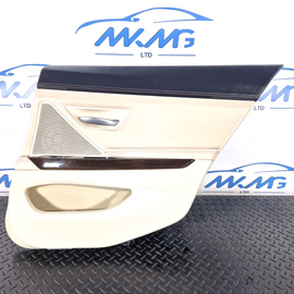 11-18 BMW 6 SERIES F06 CREAM REAR RIGHT DRIVER SIDE LEATHER DOOR CARD