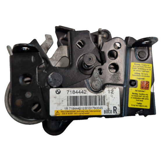 11-18 BMW 6 SERIES F13 FRONT RIGHT DRIVER SIDE BONNET HOOD LOCK 7184442