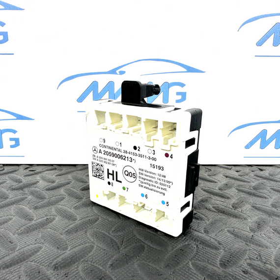 14-21 MERCEDES BENZ C300 W205 REAR PASSANGER DOOR CONTROL UNIT A2059006213