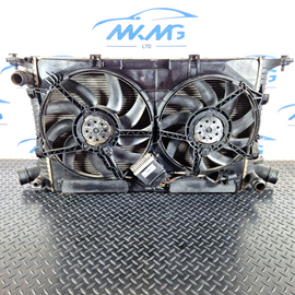 10-18 AUDI A7 4G S-LINE COMPLETE COOLING FAN & RADIATOR 8K0959501G 4G0260401B