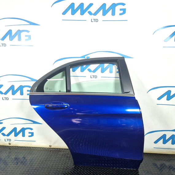 14-21 MERCEDES BENZ W205 SALOON REAR RIGHT O/S/R COMPLETE DOOR BLUE 896