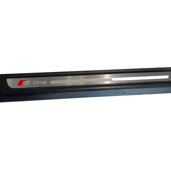 16-20 AUDI Q7 4M GENUINE S-LINE FRONT RIGHT DOOR SILL SCUFF PLATE TRIM 4M0853374