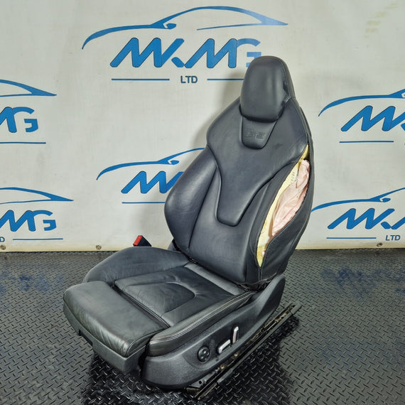 12-17 AUDI S5 LCI COUPE/CONVERTIBLE LEFT N/S HEATED MEMORY SPORT SEAT (DAMAGED)
