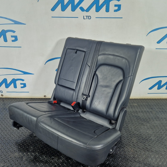 12-17 AUDI Q5 8R GENUINE REAR LEFT & MIDDLE N/S BLACK LEATHER SEAT 8R0886102